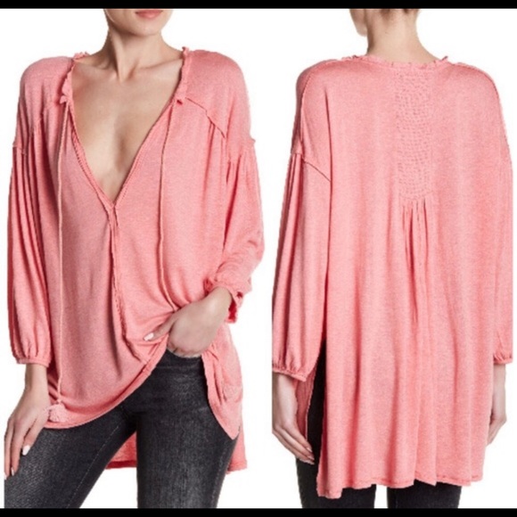 We the Free Just a Henley Tassle Top - Picture 2 of 5